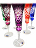 Coloured crystal champagne glasses 170 ml Pineapple