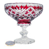 Ruby crystal platter 16 cm Pineapple