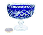 Cobalt crystal bowl 16 cm Pineapple