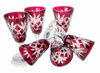 Ruby crystal vodka glasses 40 ml Pineapple