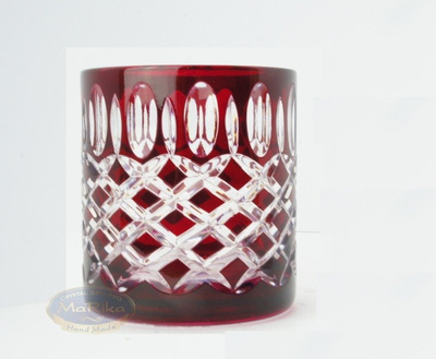 Colour crystal glasses for whisky 280ml