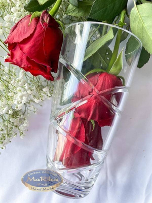 Kryształowy wazon 20 cm Elipsa