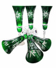 Emerald crystal champagne glasses 170ml Olive Mill