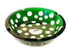 Crystal emerald ashtray Dot