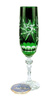 Emerald crystal champagne glasses 170ml Olive Grinder