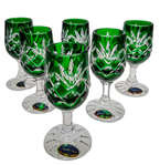 Emerald crystal vodka glasses 25ml Pineapple
