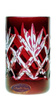 Rubinowe kryształowe kieliszki do wódki 40 ml Ananas