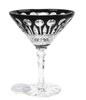 Black crystal martini glasses 170ml French