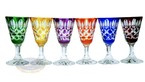 Ruby crystal glasses for vodka 40ml