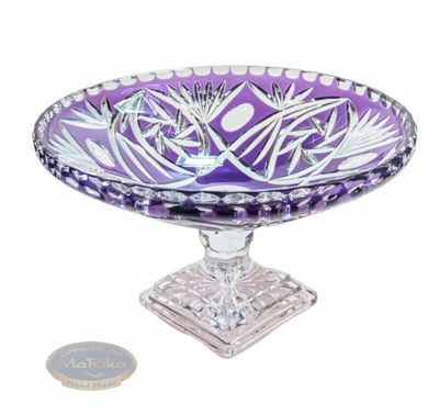 Amethyst crystal fruit platter 28 cm