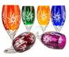 Coloured Crystal Beer Glasses 500 ml Mill Olive