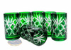Emerald crystal vodka glasses 40 ml Pineapple