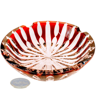 Crystal ruby ashtray Line