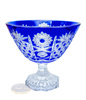 Crystal cobalt bowl