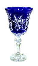 Cobalt crystal wine glasses 280ml Olive grinder
