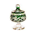 Emerald Crystal Sugar Bowl 8 cm Pineapple