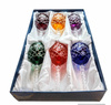 Coloured crystal wine glasses 280 ml Crate Olive