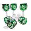 Emerald crystal wine glasses 280ml Olive Mill