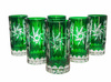 Emerald crystal water glasses 320ml Olive Mill