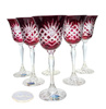 Ruby crystal wine glasses 170 ml pineapple