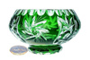 Emerald crystal fruitcake on foot 16 cm Olive Mill