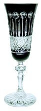 Black crystal champagne glasses 150 ml Baccarat