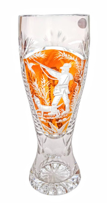 Grawerowany kryształowy kufel do Piwa 500 ml Myśliwy