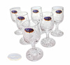 Crystal vodka glasses 25ml Frozen Leaf