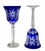 Cobalt crystal wine glasses 280 ml Olive Mill