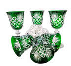 Emerald crystal wine glasses 170 ml Pineapple