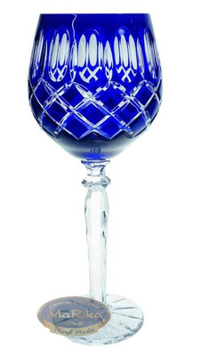 Cobalt crystal wine glasses 280 ml Crate Olive