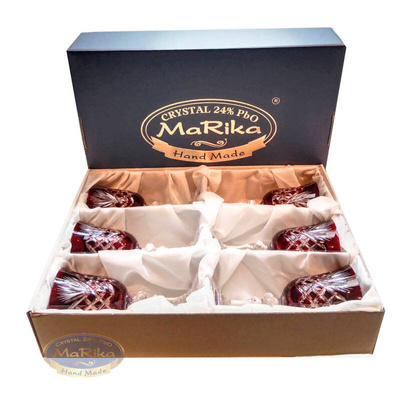 Ruby crystal wine glasses 170 ml Pineapple