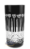 Black crystal water and drink glasses 320ml French