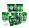 Emerald crystal whisky glasses 280ml Olive Mill