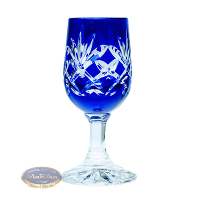 Cobalt crystal vodka glasses 25ml Pineapple