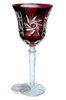 Ruby crystal wine glasses 280 ml Olive Mill