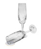 Crystal champagne glasses 170 ml Frozen Leaf