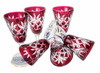 Ruby crystal vodka glasses 40 ml Pineapple