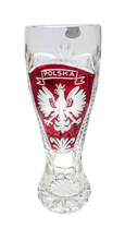 Grawerowany kryształowy kufel z Orłem