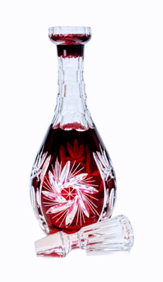 Ruby crystal wine decanter 800 ml Mill Olive