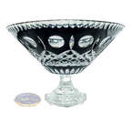 Black crystal legged bowl