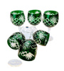 Emerald crystal wine glasses 280 ml Pineapple
