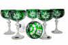 Emerald crystal champagne glasses 150ml Olive Mill