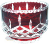 Ruby crystal bowl