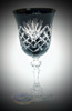 Black crystal wine glasses 220 ml Pineapple