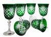 Emerald crystal wine glasses 220 ml Pineapple
