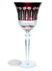 Ruby crystal wine glasses 280 ml French
