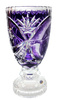Grawerowany ametystowy kryształowy wazon 35 cm  Palec Boży