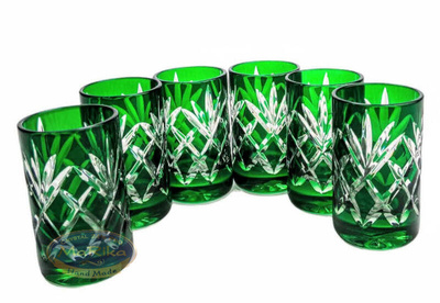 Emerald crystal vodka glasses 40 ml Pineapple