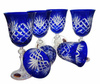 Cobalt crystal wine glasses 220 ml Pineapple